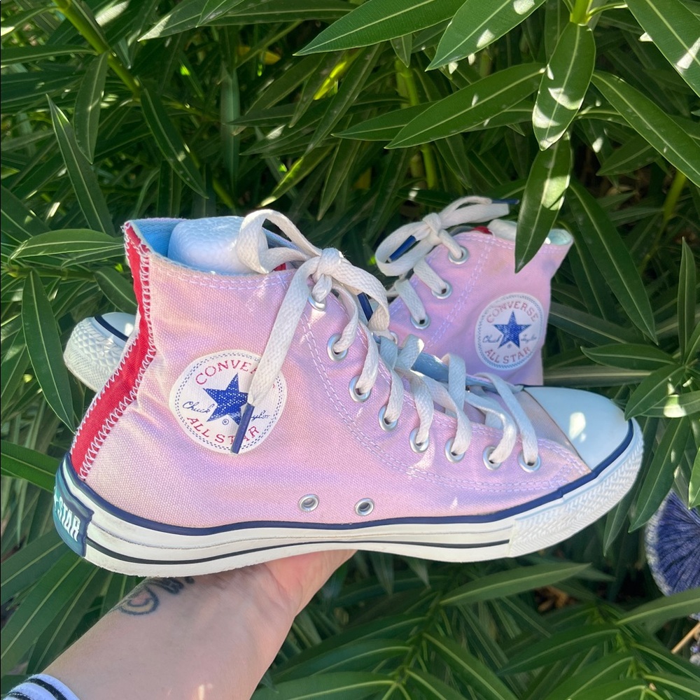 Pink Converse High-Top Sneakers